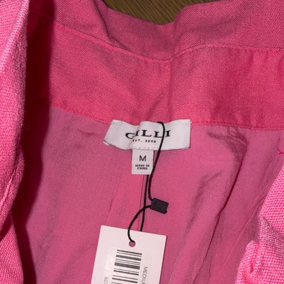 Gilli Bright Pink Wide Leg Pants NWT - Picture 2 of 5